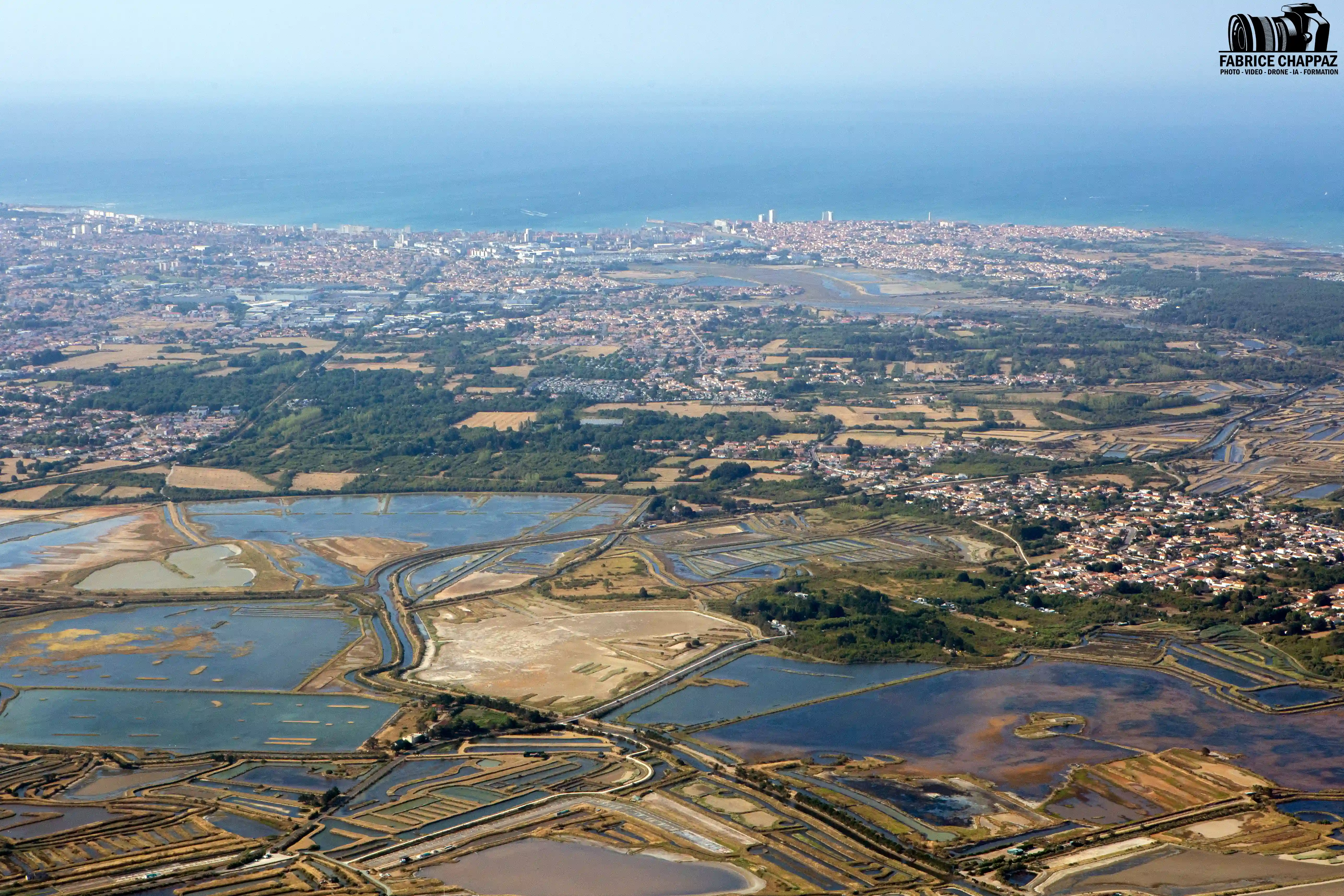 Marais des Olonnes vu du ciel
