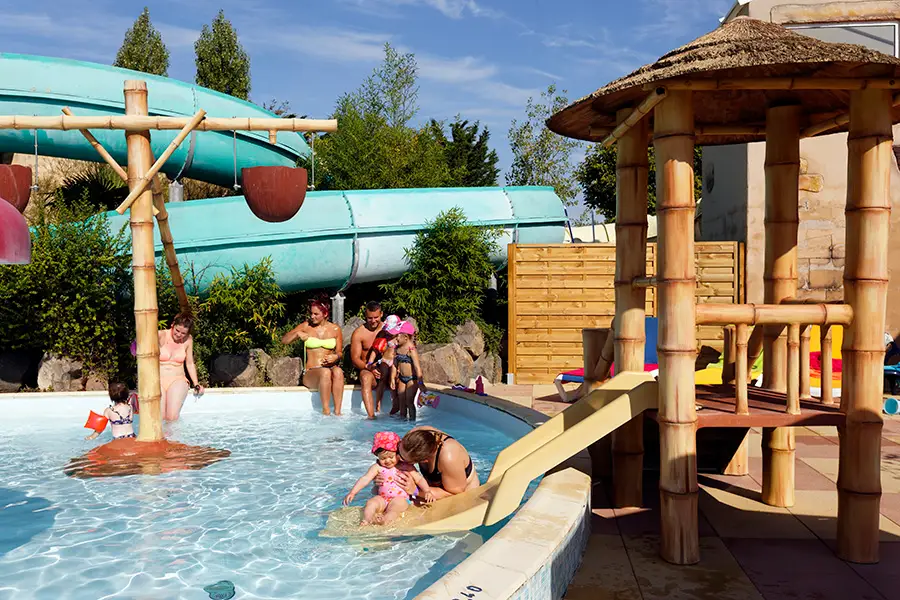 Détente et jeux d'eau